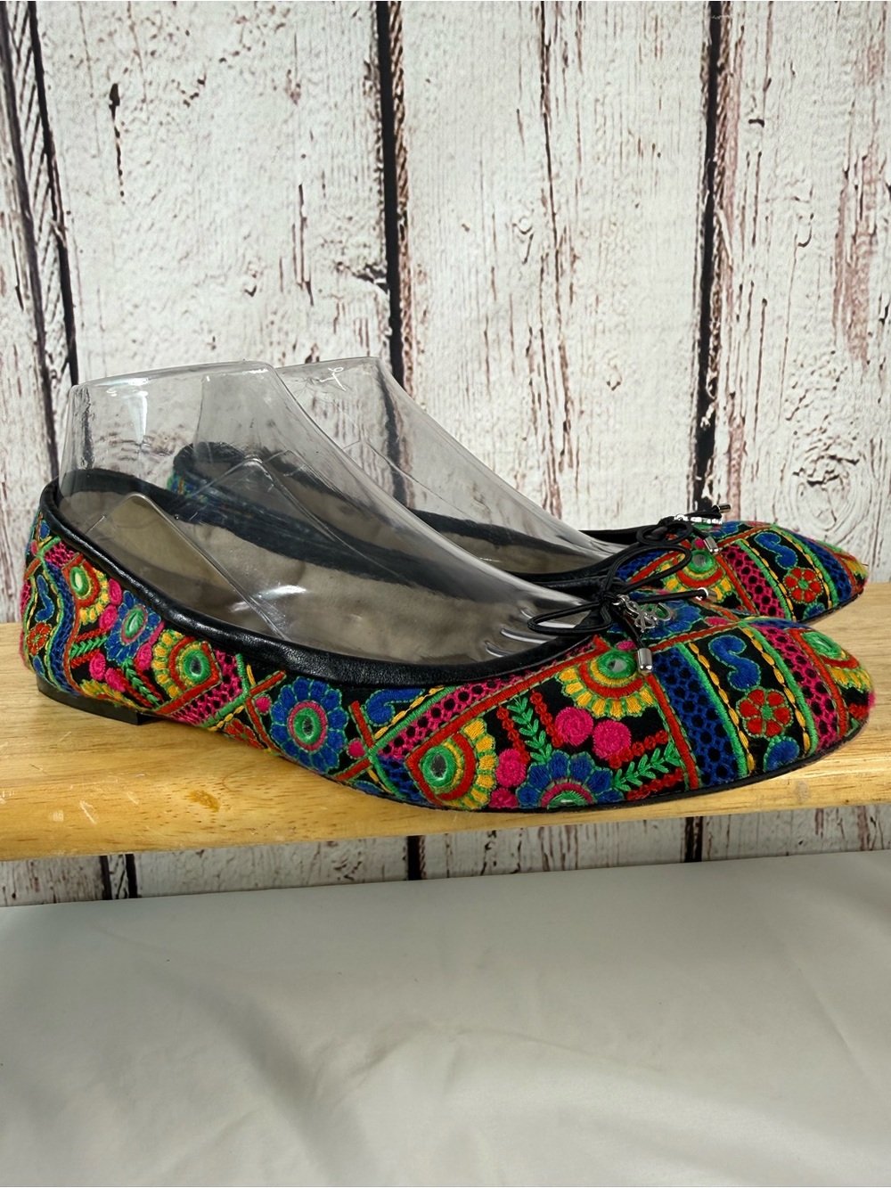 Sam Edelman Felicia Bazaar Floral Embroidered Majori Shisha Ballet Flats SZ 9.5 - Picture 2 of 15